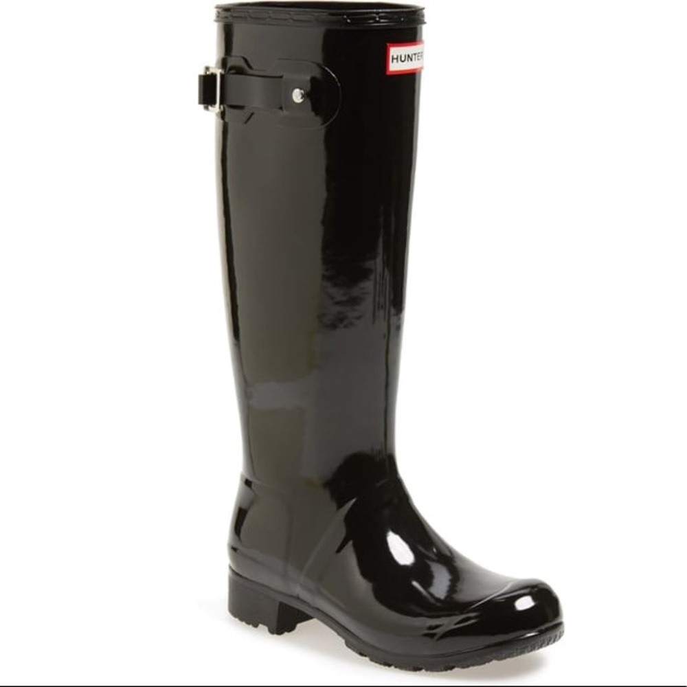 HUNTER NAVY RAIN BOOTS